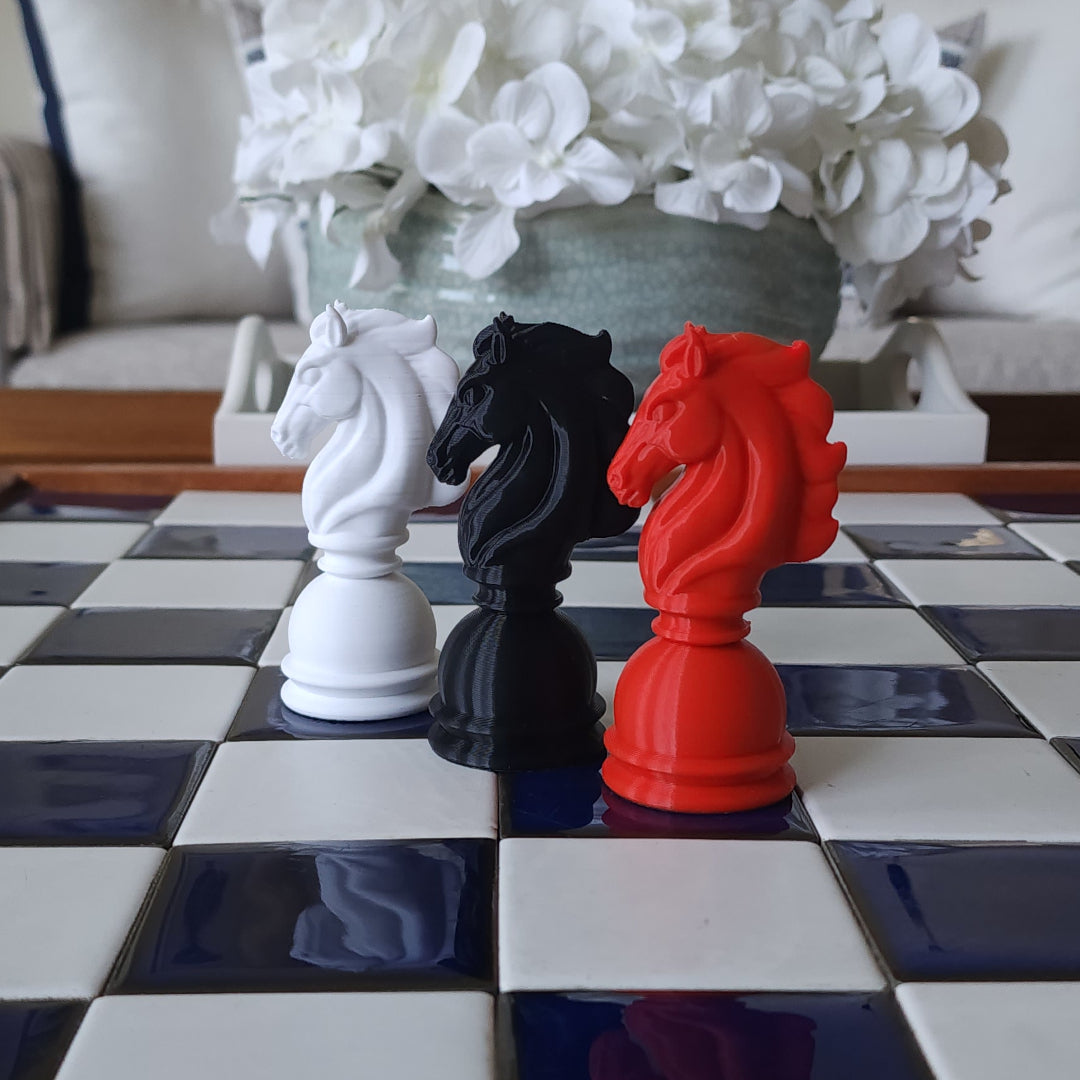 nolitto3d Wild Stallion Classic Chess Pieces - Pack of 3MF Files Download for 3D Printing