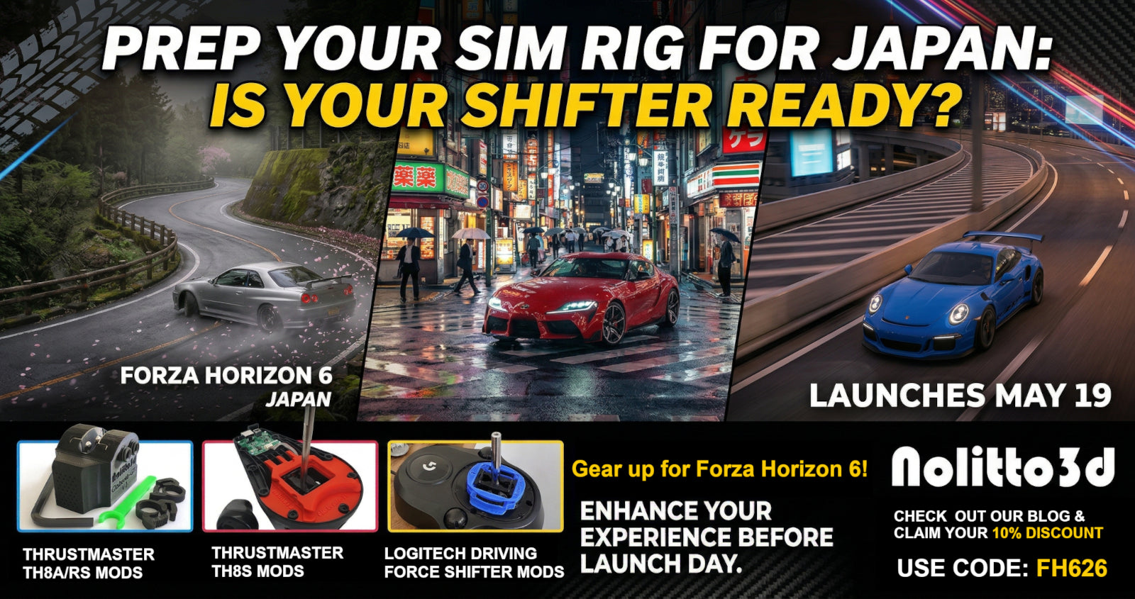 Gear up for Forza Horizon 6. Make Your Shifter Feel Like the Real Thing. Upgrade your shifter with these top mods.